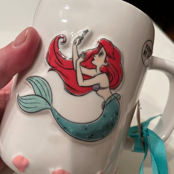 Disney Rae Dunn Ariel Mug Little Mermaid Dinglehopper 3D Design New with Tag - Picture 1 of 12